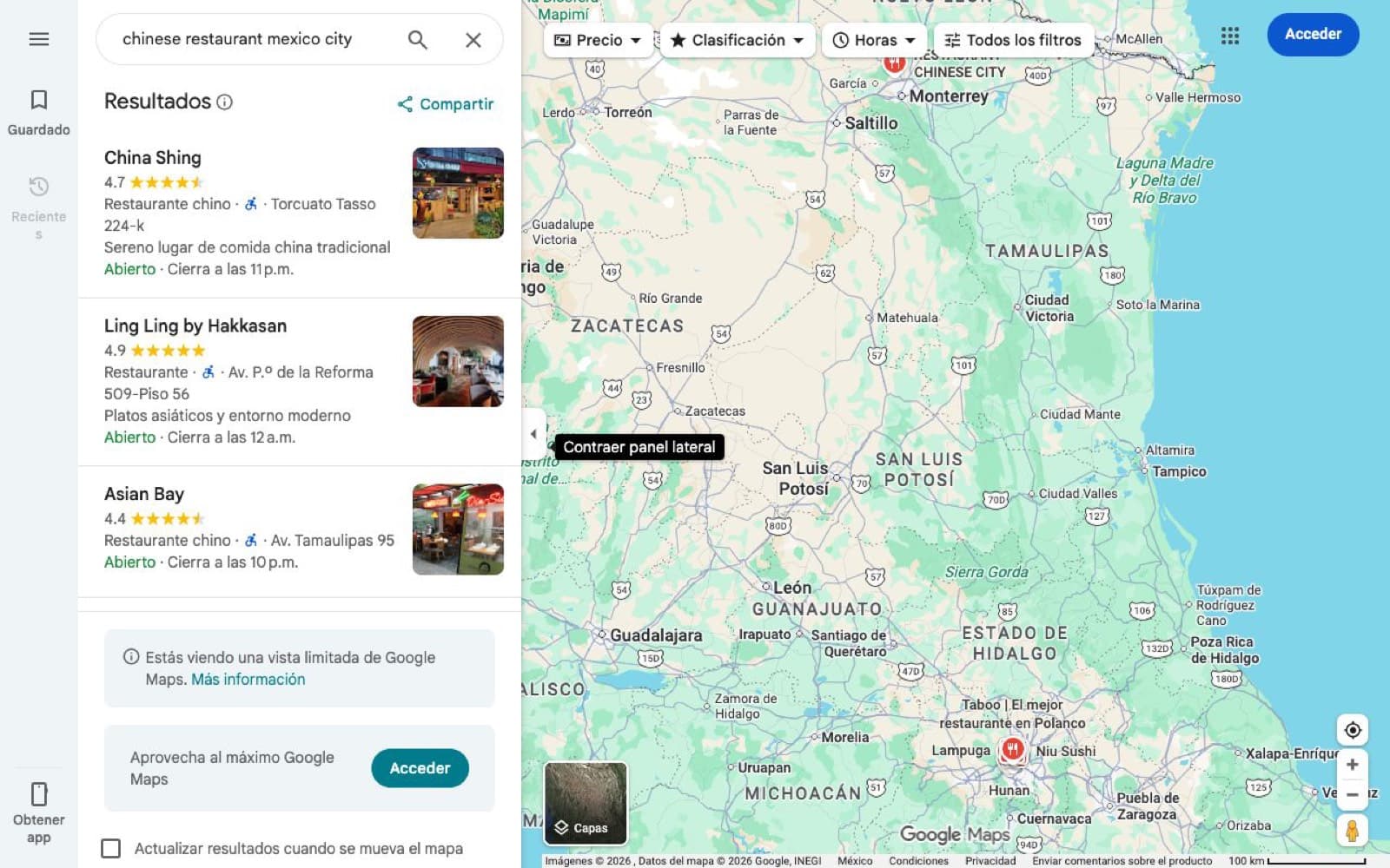 Guía de restaurantes chinos en México: recomendaciones por ciudad