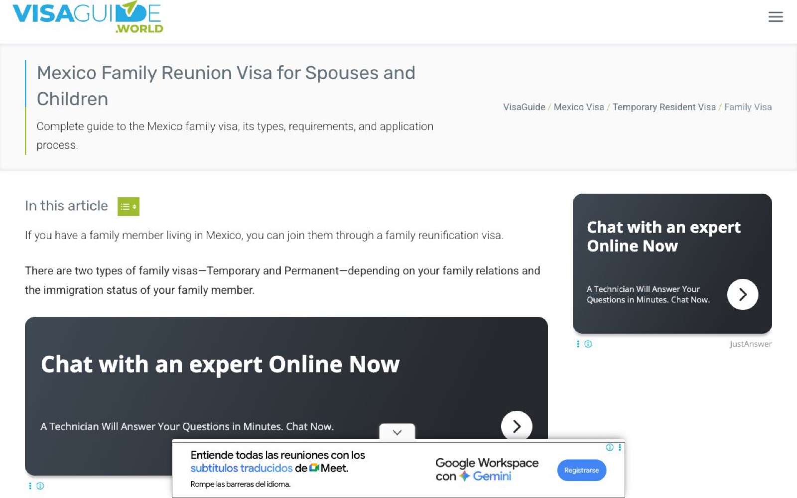 Visa Familiar en México: Cómo Traer a Tu Esposa e Hijos