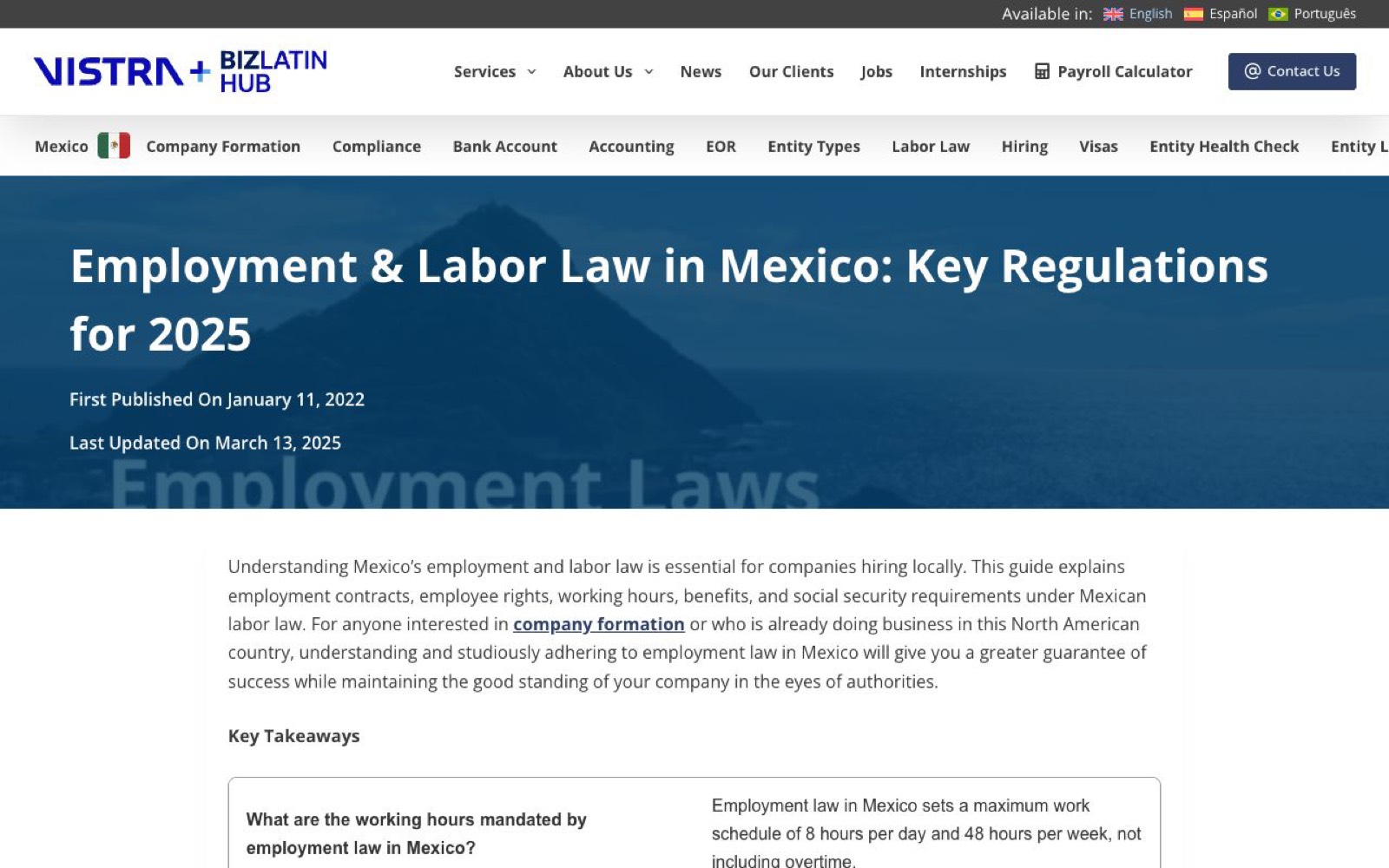 Ley laboral en México: puntos clave para empresas y trabajadores