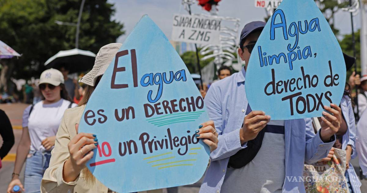 Convocan a Segunda Mega Marcha por el Agua en Jalisco, tras represión policial